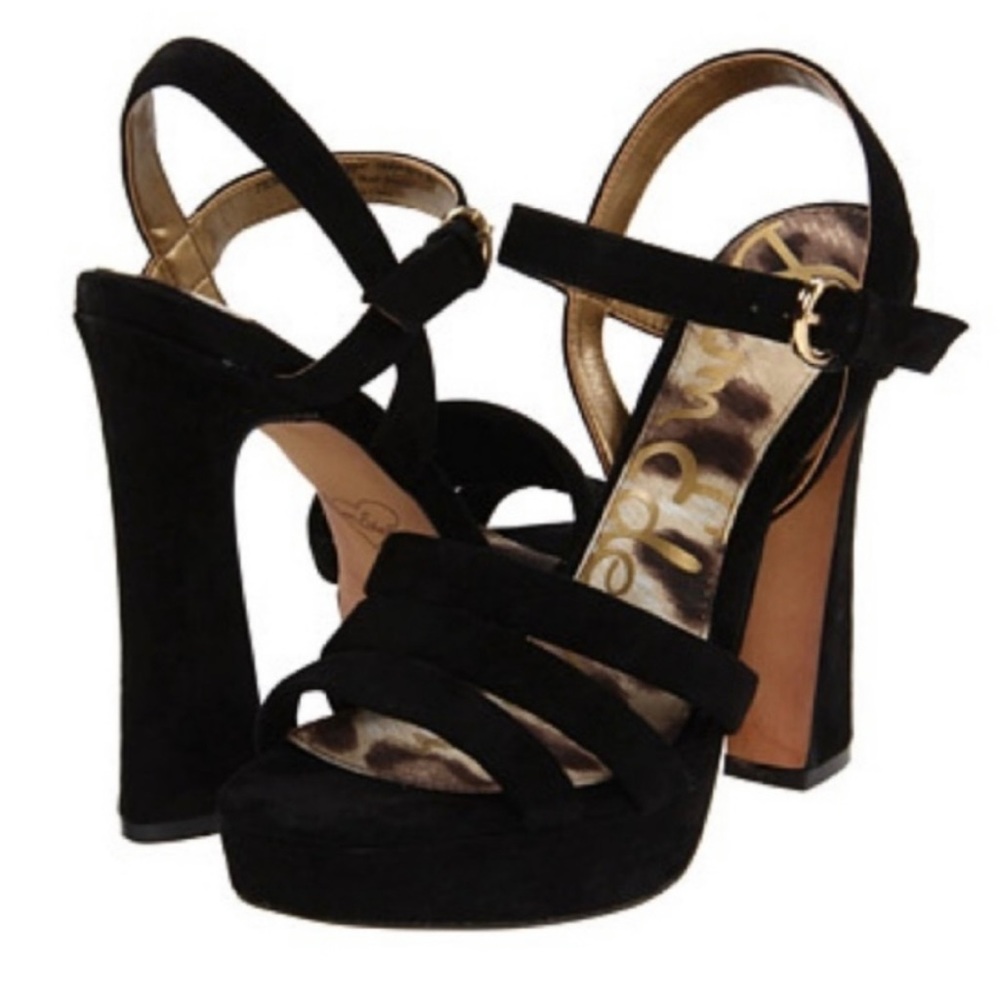 Sam Edelman “Taryn” Platform Suede Heels